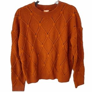 Burnt Orange Knit Sweater